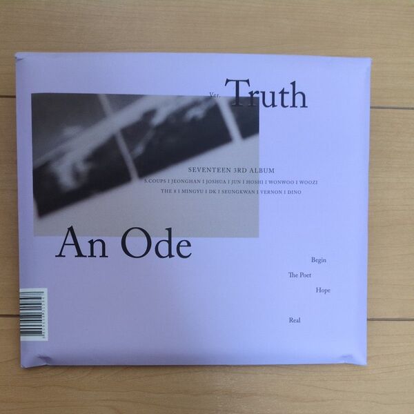 SEVENTEEN セブチ An Ode truth ver. CD アルバム