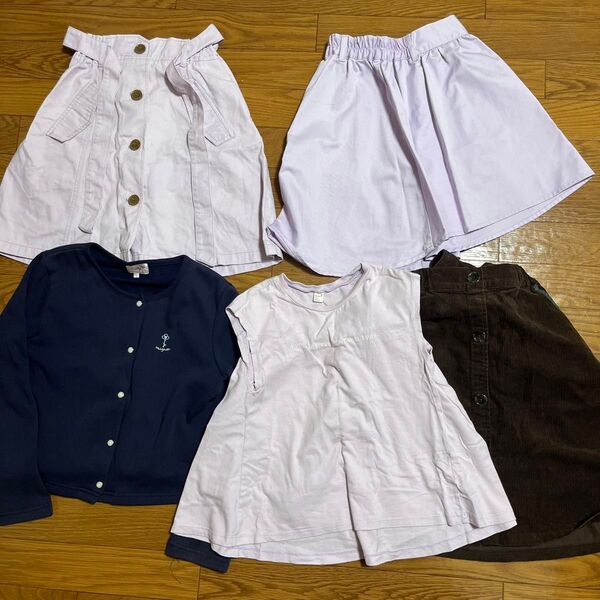 女の子 130 140 まとめ売り セット スカート GU