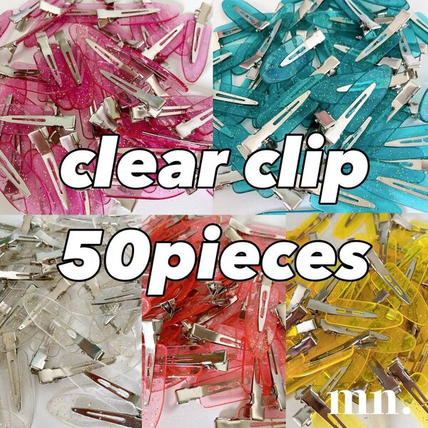 【50本セット】各10点ずつ まとめ売り ヘアピン ヘアクリップ 前髪クリップ