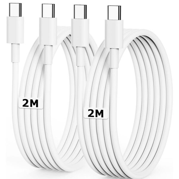 USB C ケーブル 2M 2本 PD対応 60W急速充電 type-c to type-c ケーブル【PSE認証】