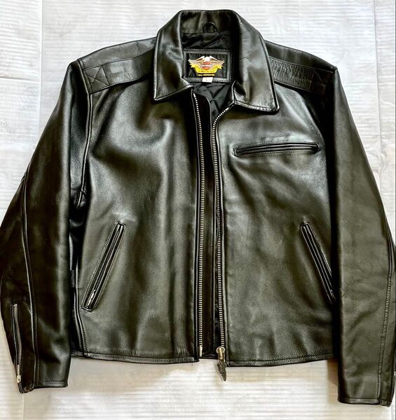 Harley-Davidson レザージャケット 牛革 黒 ハーレーダビッドソン