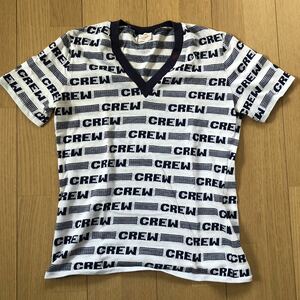 【1970's ビンテージ古着ジャガード織VネックTシャツ】アメカジvintage チャンピオンラッセル