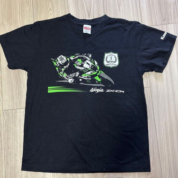 Tシャツ 半袖 黒 KAWASAKI Sサイズ