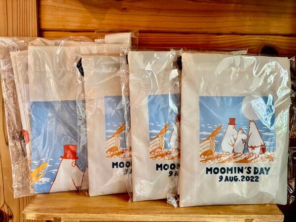 希少 4点まとめて 未使用 未開封 ムーミンの日 2022 トートバッグ×1 巾着クッキー×3 MOOMIN SHOP エコバッグ