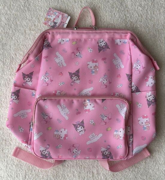【新品タグ付】サンリオ シナモン マイメロ クロミ キティ リュック リュックサック ピンク 女の子 キッズ バッグ バックパック
