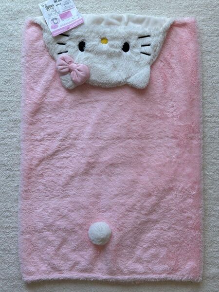 【新品タグ付き】サンリオ キティ フード付き ブランケット 毛布 なりきり