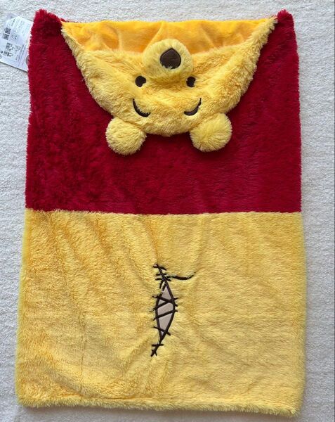 【新品タグ付き】ディズニー くまのプーさん プーさん フード付き ブランケット 毛布 なりきり
