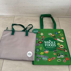 ホールフーズ Whole Foods Market エコバッグ 保冷バッグ 2個セット