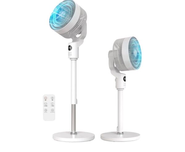 リビング扇風機 DCモーター 360度首振り 【2025強化版 節電対策 マイナスイオン