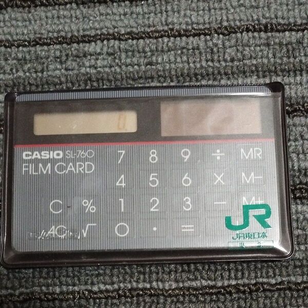 CASIO カシオ カード電卓 SL-760 BK JR東日本 東北