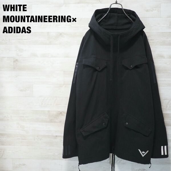 ADIDAS×WHITE MOUNTAINEERING 17AW Pullover Jacket-Blk/L コラボ アノラック