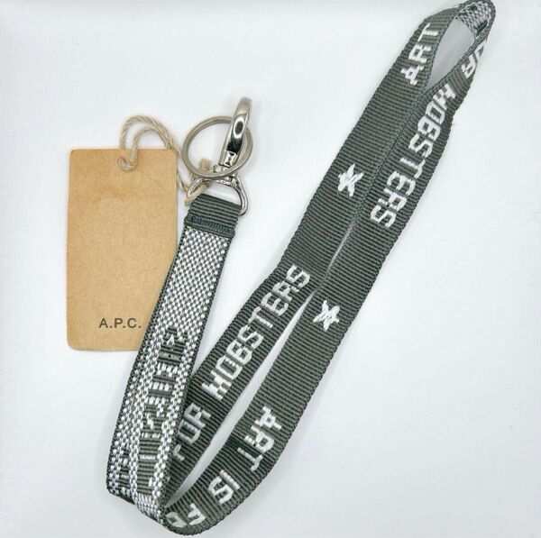 A.P.C. ロゴ入りストラップ キーホルダー/ネックストラップ