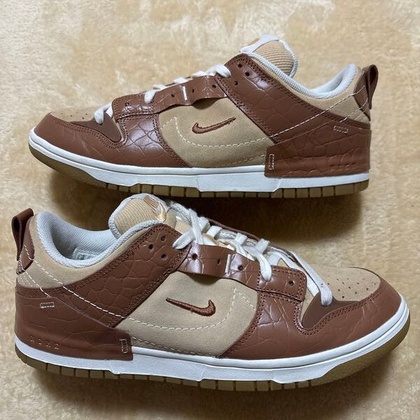 NIKE WMNS DUNK LOW DISRUPT 2 "BROWN CROCODILE" DV1026-215