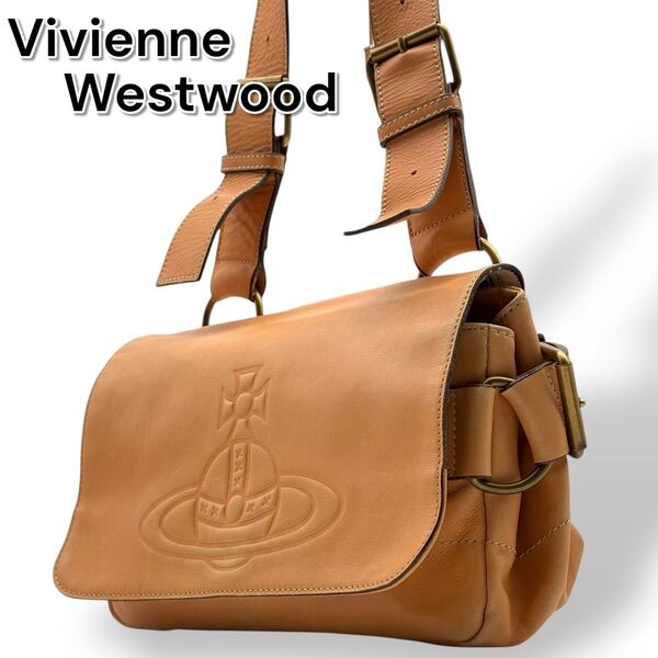 Vivienne Westwood ヴィヴィアンウエストウッド ショルダーバッグ アコード レザー オーブ 斜め掛け メッセンジャ