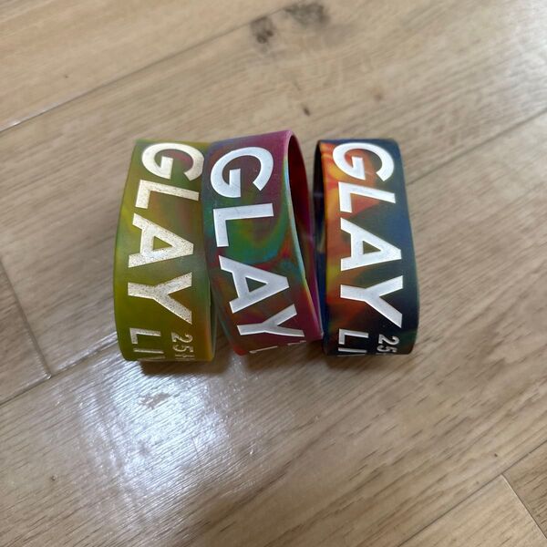 【未使用】GLAY 25th Anniversary ラバーバンド セット