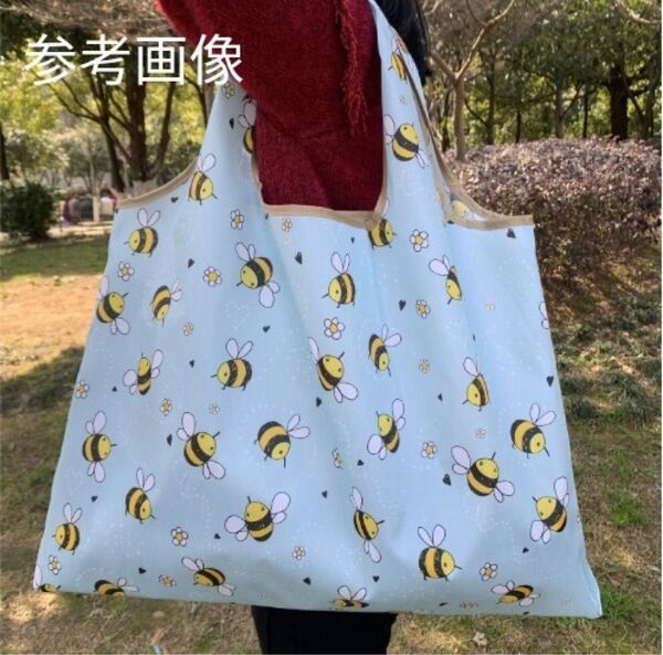 エコバッグ 大きめ 蜂 大容量 お買い物 ショッピングバッグ ハチ はち トート エコバック 折りたたみ レジ袋 コンパクト