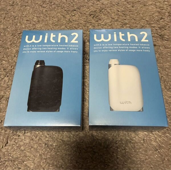 プルームテックwith2 スターターキット 黒と白 2個セット
