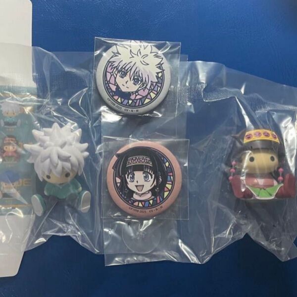 HUNTER×HUNTER ハンターハンター ペタドール 和紙缶バッチ キルア アルカ