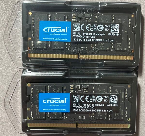 Crucial DDR5-5600 32GB(16GB x2枚)