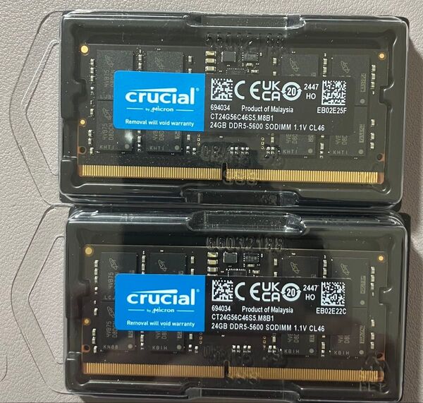 Crucial DDR5-5600 48GB(24GB x2枚)