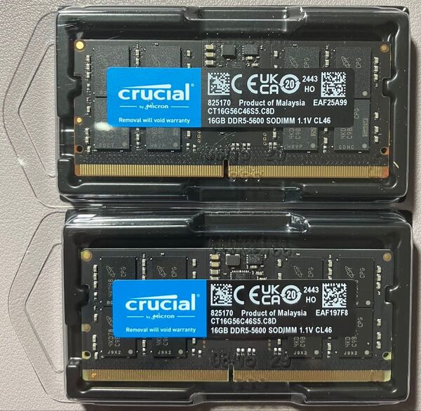 Crucial DDR5-5600 32GB(16GB x2枚)