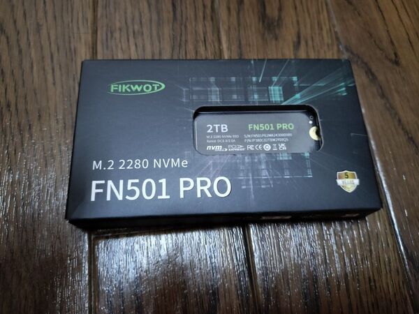 Fikwot FN501 Pro 2TB NVMe SSD M.2 2280 PCIe Gen3 x4 内蔵 SSD