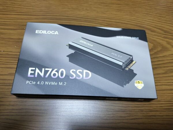 Ediloca EN760 SSD ヒートシンク付き 2TB PCIe Gen4x4 NVMe M.2 2280