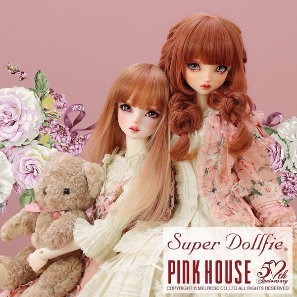 ボークス PINK HOUSE テディベア ショルダーバッグピンクハウス
