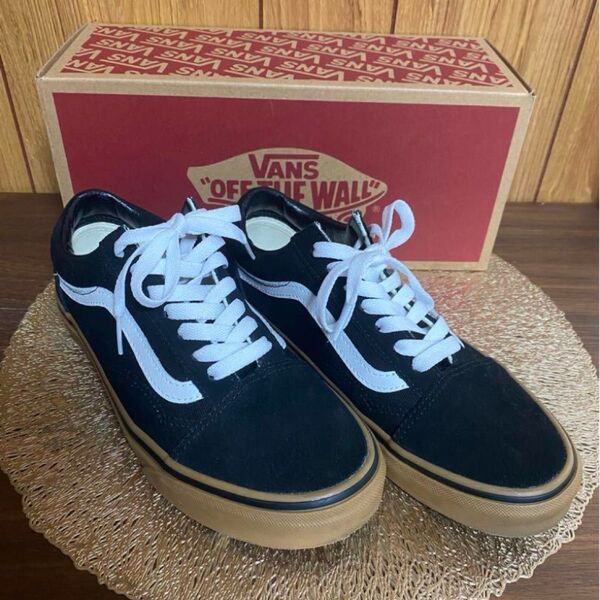 【美品】VANS ヴァンズ OLD SKOOL オールドスクール ブラックブラウン