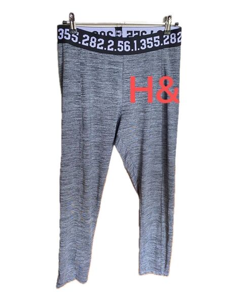 H&M パンツ グレー レギンス ヨガ スポーツ リラックス