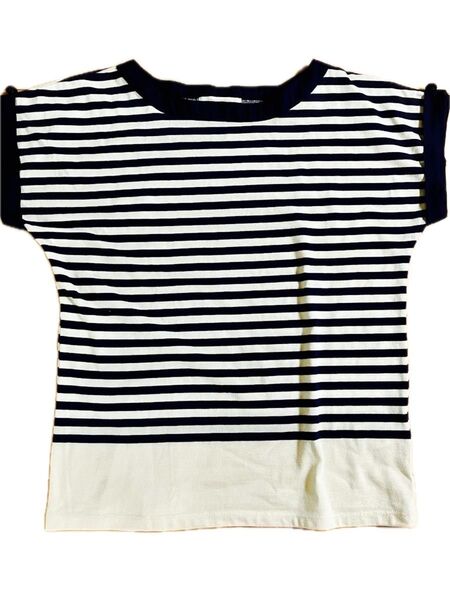 ショコラフィネローブ カットソー ニット 半袖 Tシャツ オフィスカジュアル レディース フリーサイズ