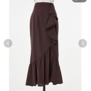 Herlipto mermaid linen ruffled skirt