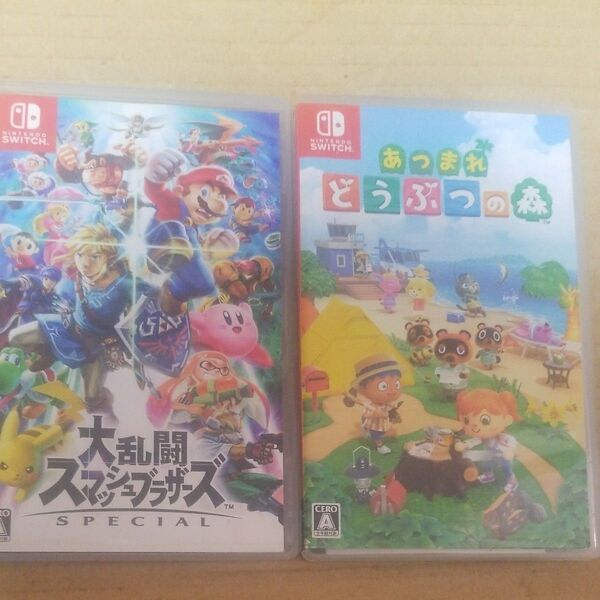 439、【Switch】 大乱闘スマッシュブラザーズ SPECIAL あつまれどうぶつのもり ニンテンドースイッチ