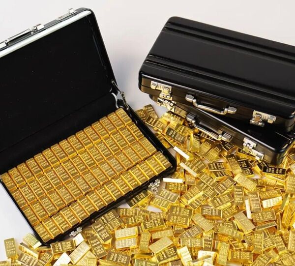 インゴット 金塊 延棒 ミニチュア 60個+1ケース 2セット♪