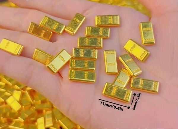 ミニチュア 金塊 延棒 レプリカ 200個セット