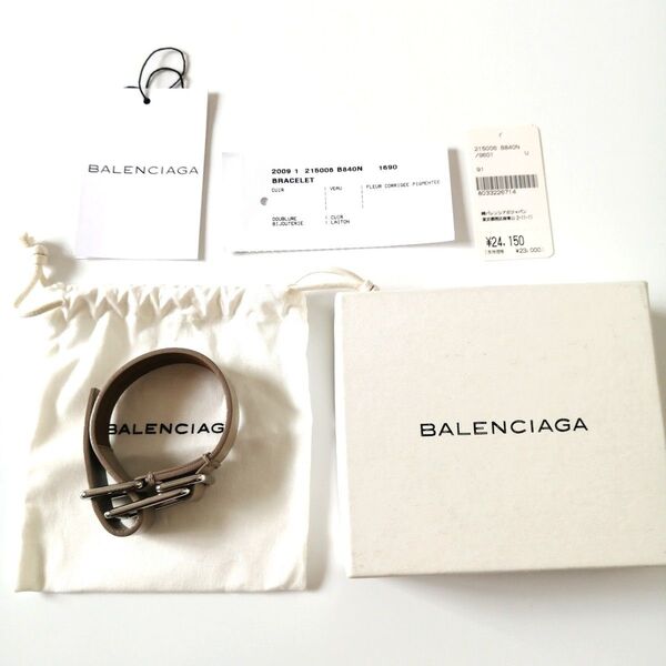 美品 バレンシアガ BALENCIAGA ブレスレット バングル 998