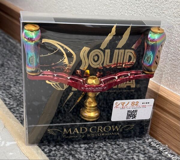 livre リブレ スクイッドマニア マッドクロー98 madcrow98 フィーノ スピニング ハンドル ゴールド レッド