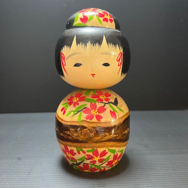 創作こけし 高橋 達郎 作 内閣総理大臣賞受賞作家 Kokeshi doll 日本人形
