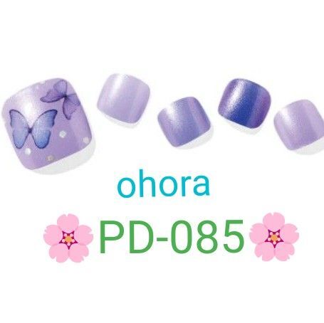 新品未開封【PD-085】 ohora セミキュアジェル ペディキュア ジェルネイルシール 韓国 オホーラ ジェルシール 足用