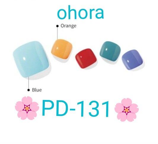 新品未開封【PD-131】ohora セミキュアジェル ペディキュア 韓国 オホーラ フットネイル ジェルネイルシール 足指用