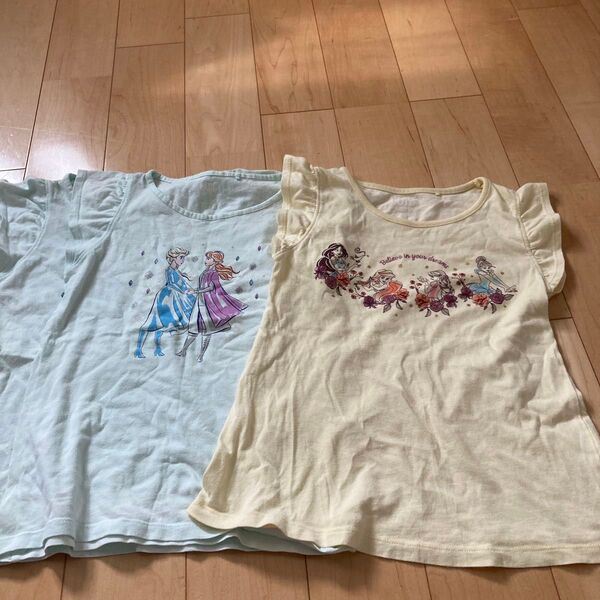女の子 Tシャツ 3枚セット アナ雪 プリンセス 120cm