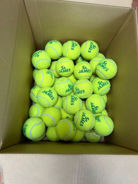 硬式テニスボール 50球 St.James 中古品 USED 練習球 ダンロップ dunlop セントジェームス
