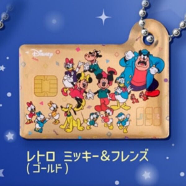 ディズニー★JCBカード ミニチュアメタルチャーム ガチャ レトロ ミッキー&フレンズ