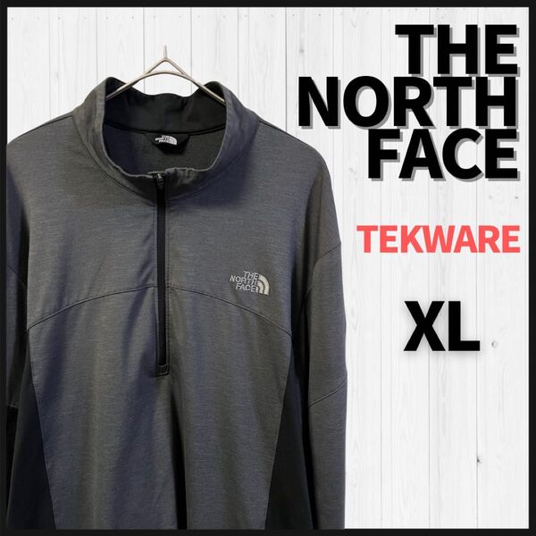 THE NORTH FACE Tシャツ XL 長袖 テックウェア 長袖シャツ ハーフジップ プルオーバー