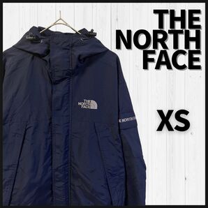 ★レア品★THE NORTH FACE マウンテンパーカー XS 紺 アームロゴ