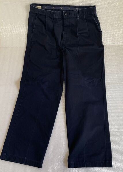 ドッカーズ DOCKERS チノパンツ スラックス ツータック ネイビー W36