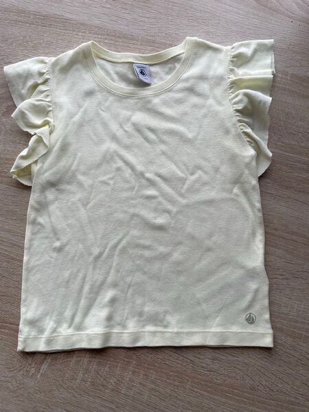 プチバトー 半袖 フリル tシャツ 120