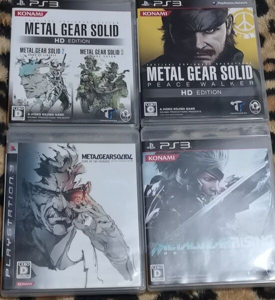 PS3 メタルギアシリーズ 4本セット まとめ売り