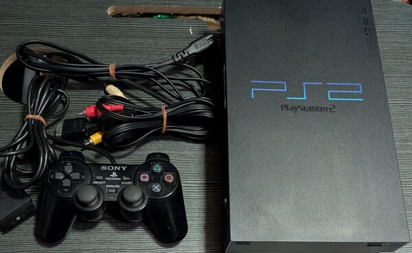 PS2 本体SCPH-50000 ミッドナイトブラック1式セット