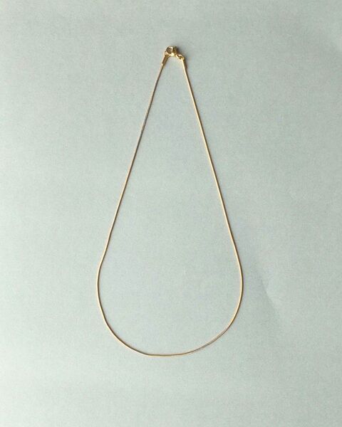 【アレルギー対応】スネークチェーンネックレス 45cm ゴールド サージカルステンレス 316L シンプル つけっぱなしok#89